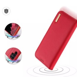 Etui DUX DUCIS Hivo - skórzane etui portfelik do Samsung Galaxy S24 Ultra czerwone