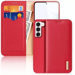 Etui DUX DUCIS Hivo - skórzane etui portfelik do Samsung Galaxy S24 czerwone