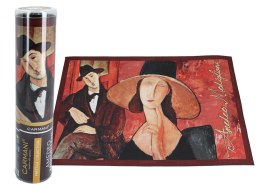 Podkładka na stół - A. Modigliani, Kobieta w kapeluszu i Mario Varvogli (CARMANI)