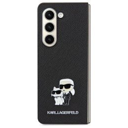 Karl Lagerfeld nakładka do Samsung Galaxy A55 KLHCSA55SAKCNPK czarna HC Saffiano and Choupette metal pin logo