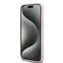 Karl Lagerfeld nakładka do iPhone 15 6,1" KLHMP15SSKCHPPLP różowa HC Magsafe silicone sil double heads print