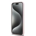 Karl Lagerfeld nakładka do iPhone 15 Pro Max 6,7" KLHMP15XSCMKCRHP różowa HC Magsafe silicone kc heads ring