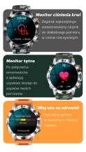 SMARTWATCH MĘSKI GRAVITY GT20-1 - AMOLED, DODATKOWY PASEK (sg024a)