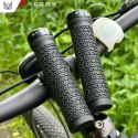Chwyty gripy rowerowe rączki do kierownicy roweru ergonomiczne na rower MTB Alogy Sport Czarne [2szt]