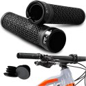 Chwyty gripy rowerowe rączki do kierownicy roweru ergonomiczne na rower MTB Alogy Sport Czarne [2szt]