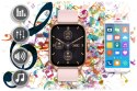 SMARTWATCH UNISEX Rubicon RNCF03 - ROZMOWY BLUETOOTH, ALWAYS ON DISPLAY (sr049d)