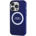 Audi IML Big Logo MagSafe Case iPhone 14 Pro 6.1" niebieski/navy blue hardcase AU-IMLMIP14P-Q5/D2-BE