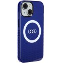 Audi IML Big Logo MagSafe Case iPhone 15 / 14 / 13 6.1" niebieski/navy blue hardcase AU-IMLMIP15-Q5/D2-BE