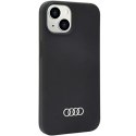 Audi Silicone Case iPhone 14 / 15 / 13 6.1" czarny/black hardcase AU-LSRIP14-Q3/D1-BK