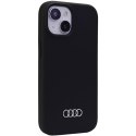 Audi Silicone Case iPhone 15 / 14 / 13 6.1" czarny/black hardcase AU-LSRIP15-Q3/D1-BK