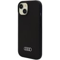 Audi Silicone Case iPhone 15 / 14 / 13 6.1" czarny/black hardcase AU-LSRIP15-Q3/D1-BK