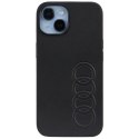 Audi Synthetic Leather iPhone 14 / 15 / 13 6.1" czarny/black hardcase AU-TPUPCIP14-TT/D1-BK