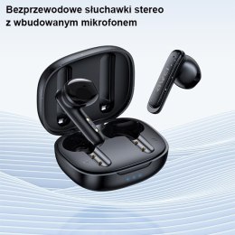 AWEI słuchawki Bluetooth 5.3 T66 TWS + stacja dokująca czarny/black