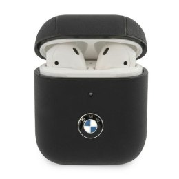 BMW BMA2CSLBK AirPods 1/2 cover czarny/black Geniune Leather Signature