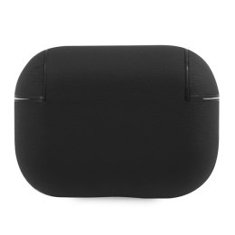 BMW BMAPCSLBK AirPods Pro cover czarny/black Geniune Leather Signature