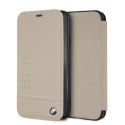 BMW BMFLBKI61LLST iPhone Xr book beżowy/taupe Logo Imprint