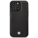 BMW BMHCP14L22RFGK iPhone 14 Pro 6.1" czarny/black Leather Diamond Pattern