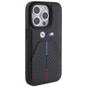 BMW BMHCP15X22NSTB iPhone 15 Pro Max 6.7" czarny/black Stamped Tricolor Stripe