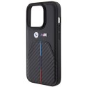 BMW BMHCP15X22NSTB iPhone 15 Pro Max 6.7" czarny/black Stamped Tricolor Stripe