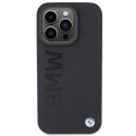 BMW BMHCP15XSLLBK iPhone 15 Pro Max 6.7" czarny/black Leather Hot Stamp