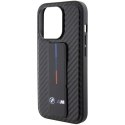 BMW BMHCP15LGSPCCK iPhone 15 Pro 6.1" czarny/black hardcase Grip Stand Smooth & Carbon