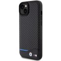 BMW BMHCP15M22NBCK iPhone 15 Plus / 14 Plus 6.7" czarny/black Leather Carbon