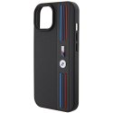 BMW BMHCP15S22PPMK iPhone 15 / 14 / 13 6.1" czarny/black Tricolor M Collection