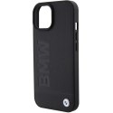 BMW BMHCP15SSLLBK iPhone 15 / 14 / 13 6.1" czarny/black Leather Hot Stamp