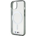 BMW BMHMP15SHCRS iPhone 15 / 14 / 13 6.1" przezroczysty/transparent hardcase Silver Ring MagSafe