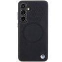 BMW BMHMS24M23RTPK S24+ S926 czarny/black hardcase Signature Leather Half Textured & Circle MagSafe