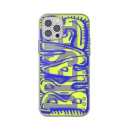 Diesel Snap Case Clear AOP iPhone 12 Pro Max niebiesko-limonkowy/blue-lime 42565