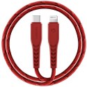 ENERGEA kabel Nyloflex USB-C - Lightning C94 MFI 1.5m czerwony/red