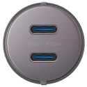 ENERGEA ład. sam. 2xUSB-C PD-PPS 66W stalowy/gunmetal Alu Drive D60