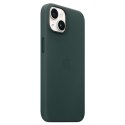 Etui Apple MPPA3ZM/A iPhone 14 Plus / 15 Plus 6.7" zielony/forest green Leather Case MagSafe