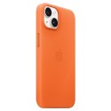 Etui Apple MPPF3ZM/A iPhone 14 Plus / 15 Plus 6.7" pomarańczowy/orange Leather Case MagSafe