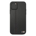 Etui BMW BMHCP12LMCARBK iPhone 12 Pro Max 6,7" czarny/black hardcase M Collection PU Carbon Stripe