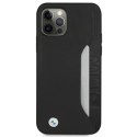 Etui BMW BMHCP12LRCSWK iPhone 12 Pro Max 6,7" czarny/black hardcase Leather Signature