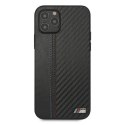 Etui BMW BMHCP12MMCARBK iPhone 12/12 Pro 6,1" czarny/black hardcase M Collection PU Carbon Stripe