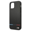 Etui BMW BMHCP12MPUCARTCBK iPhone 12/12 Pro 6,1" czarny/black hardcase M Collection PU Carbon Stripe