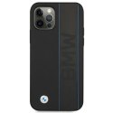 Etui BMW BMHCP12MRWBOK iPhone 12/12 Pro 6,1" czarny/black hardcase Leather Outlines