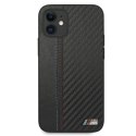 Etui BMW BMHCP12SMCARBK iPhone 12 mini 5,4" czarny/black hardcase M Collection PU Carbon Stripe