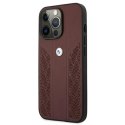 Etui BMW BMHCP13XRSPPR iPhone 13 Pro Max 6,7" czerwony/red hardcase Leather Curve Perforate