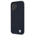 Etui BMW BMHCP13XSILNA iPhone 13 Pro Max 6,7" granatowy/navy hardcase Silicone Signature