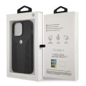 Etui BMW BMHCP13LRSPPK iPhone 13 Pro / 13 6,1" czarny/black hardcase Leather Curve Perforate