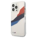 Etui BMW BMHCP13LSKTGT iPhone 13 Pro/13 6,1" transparent hardcase Motorsport Tricolor