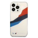 Etui BMW BMHCP13LSKTGT iPhone 13 Pro/13 6,1" transparent hardcase Motorsport Tricolor