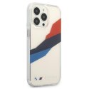 Etui BMW BMHCP13LSKTGT iPhone 13 Pro/13 6,1" transparent hardcase Motorsport Tricolor