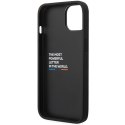 Etui BMW BMHCP13M22NBCK iPhone 13 / 14 / 15 6.1" czarny/black Leather Carbon