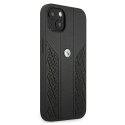 Etui BMW BMHCP13MRSPPK iPhone 13 / 14 / 15 6.1" czarny/black hardcase Leather Curve Perforate