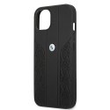 Etui BMW BMHCP13MRSPPK iPhone 13 / 14 / 15 6.1" czarny/black hardcase Leather Curve Perforate